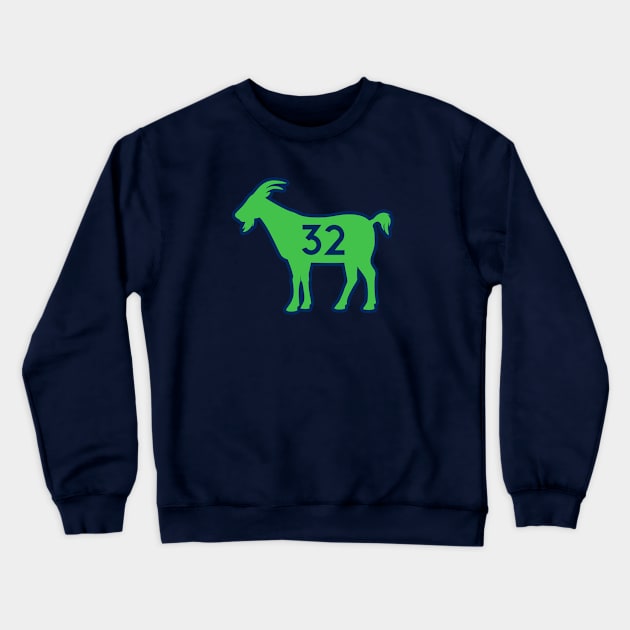 MIN GOAT - 32 - Navy Crewneck Sweatshirt by KFig21